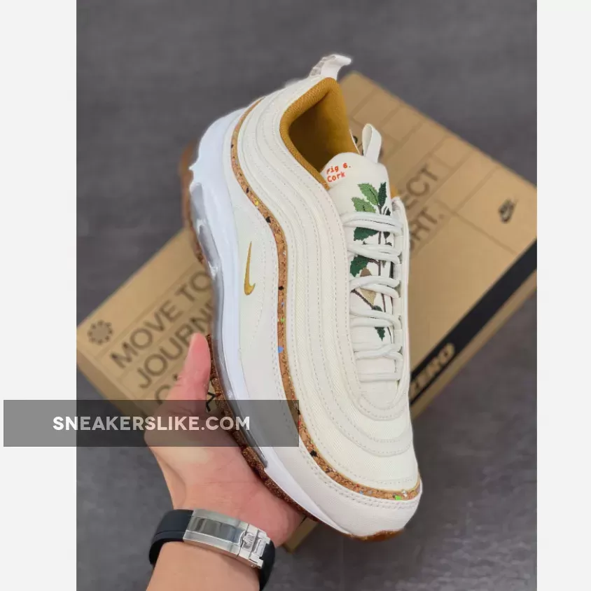 Nike Air Max 97 'Cork' Coconut Milk/Volt DC4012-100 / air max cork coconut milk