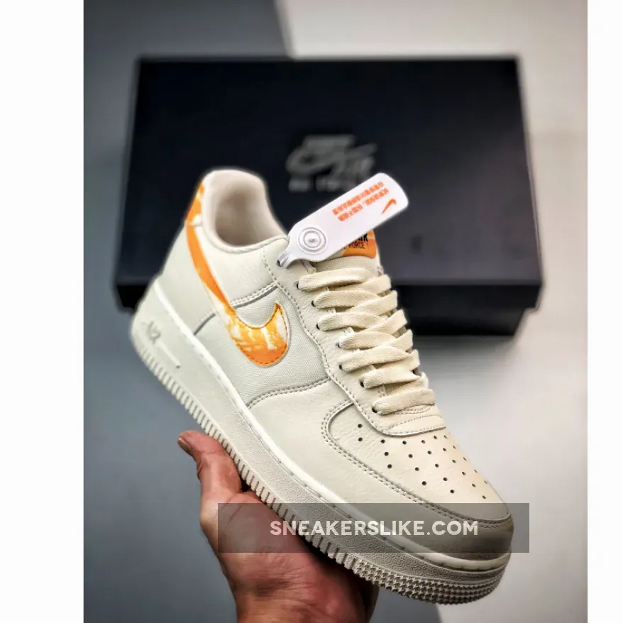 Nike Air Force 1 Low White Orange Streaks FN3419-100 New Releases