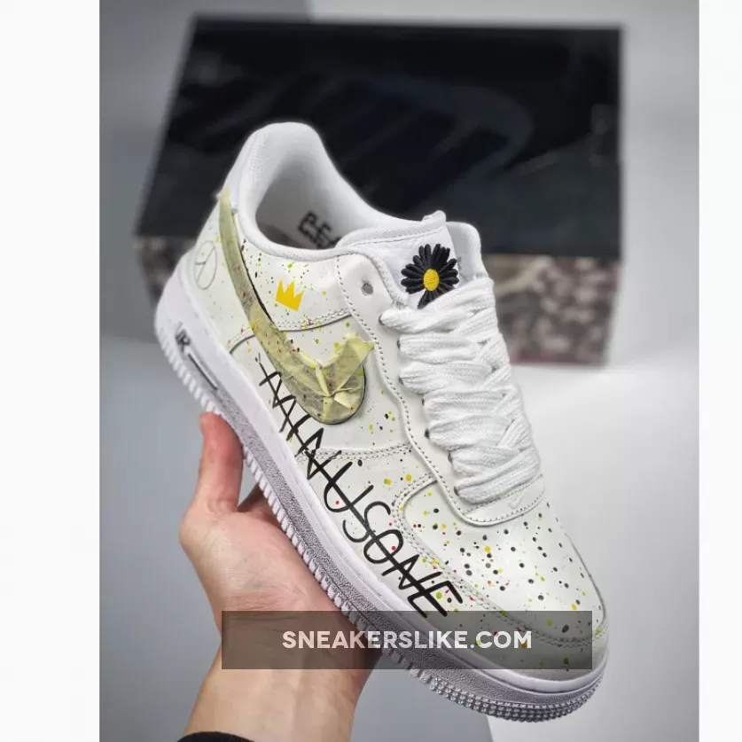 PEACEMINUSONE x Nike Air Force 1 Custom White Black custom air force ones for sale