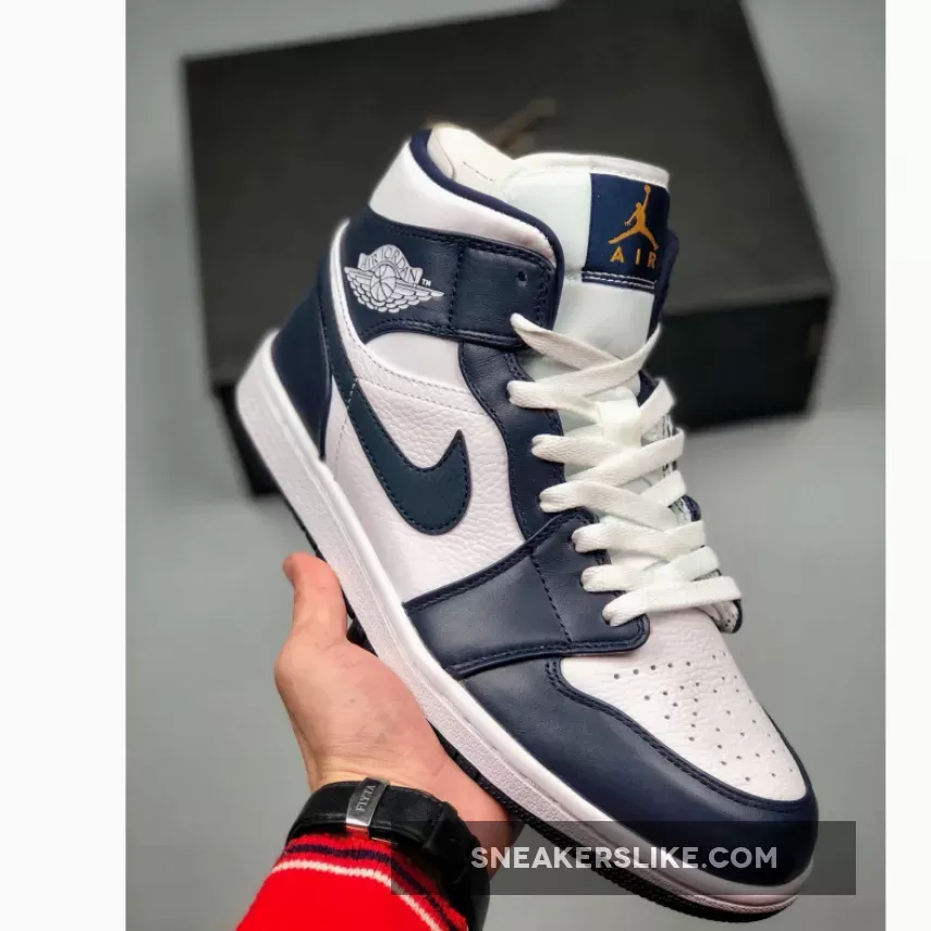 Air Jordan 1 Mid Obsidian #554724 174