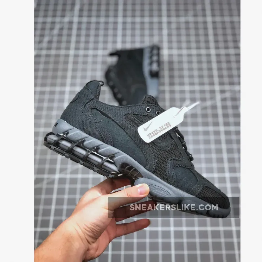 Stussy x Nike Air Zoom Spiridon Cage 2 Black Grey CQ5486-001 Nike Caged