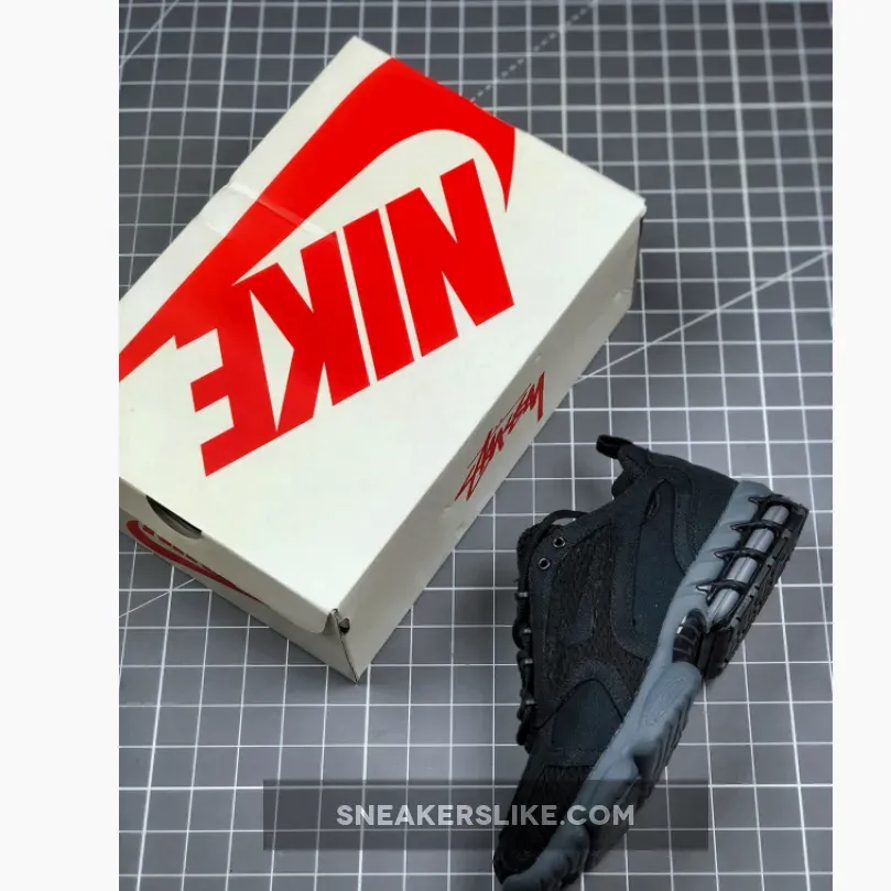 Stussy x Nike Air Zoom Spiridon Cage 2 Black Grey CQ5486-001 Nike Caged