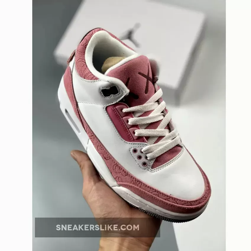 Kaws X Air Jordan 3 GS White Pink 1685657323 New Releases