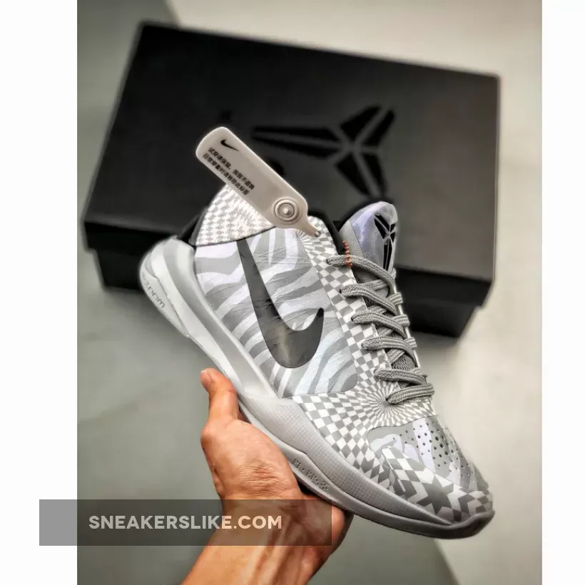 Nike Zoom Kobe 5 Protro Grey/White-Black New Releases