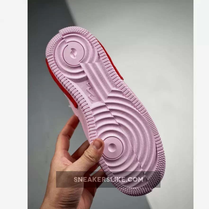 Nike Air Force 1 Fontanka Pink For Womens DA7024-600 / air force red and pink