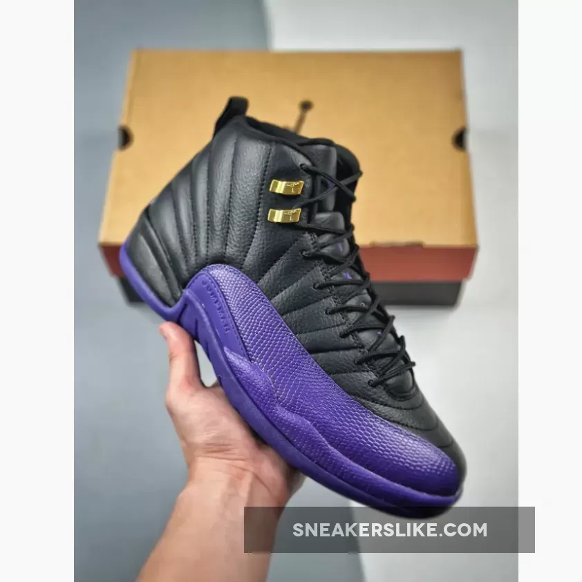 Black And Purple Jordan 12 Air Jordan 12 Black/Field Purple-Metallic Gold-Taxi CT8013-057