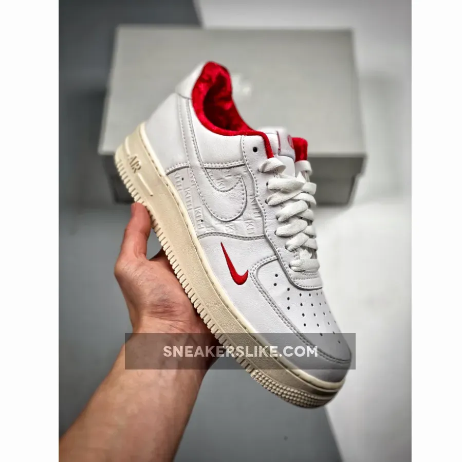 Kith x Nike Air Force 1 Low White Red Outlet Red And Gold Air Force 1