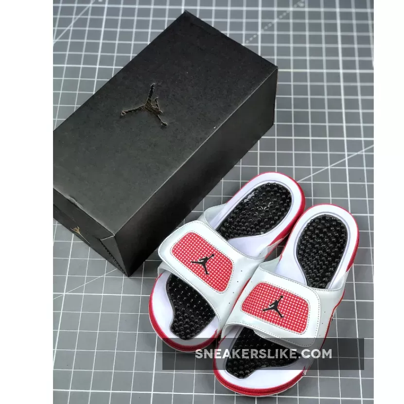 Air Jordan Hydro 13 White Black Red For Sale