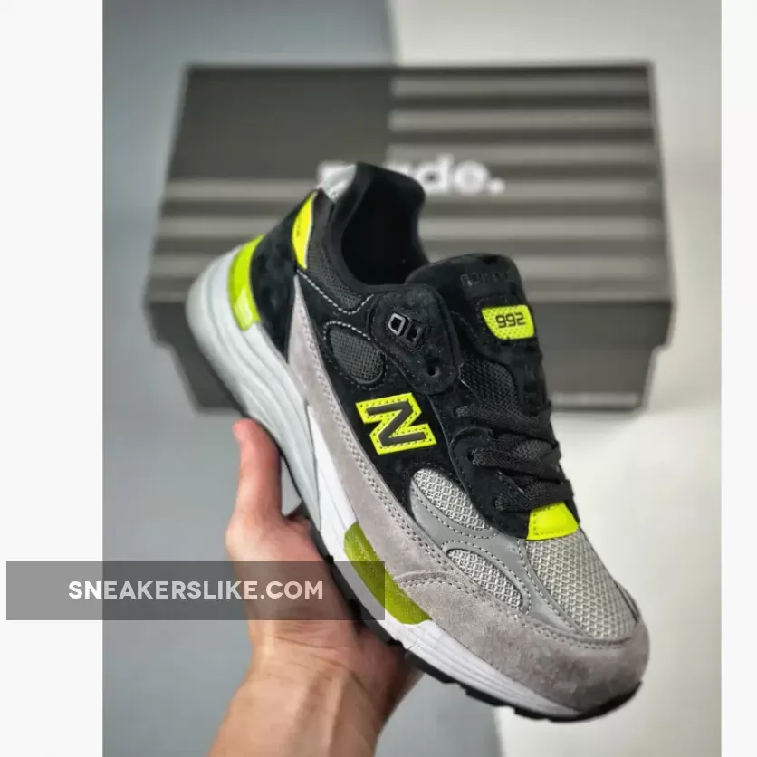 Online New Balance 992 Black Grey Volt M992TQ