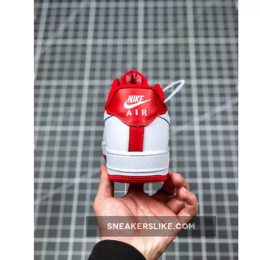 Nike Air Force 1 White Red CD0884-101 #air force 1 low university red