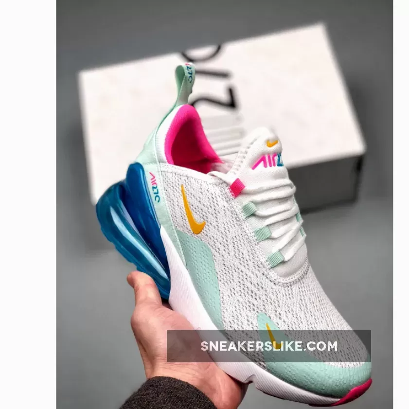 Nike WMNS Air Max 270 White/Laser Fuchsia-Teal Tint-Blue Fury air max 270 blue fury