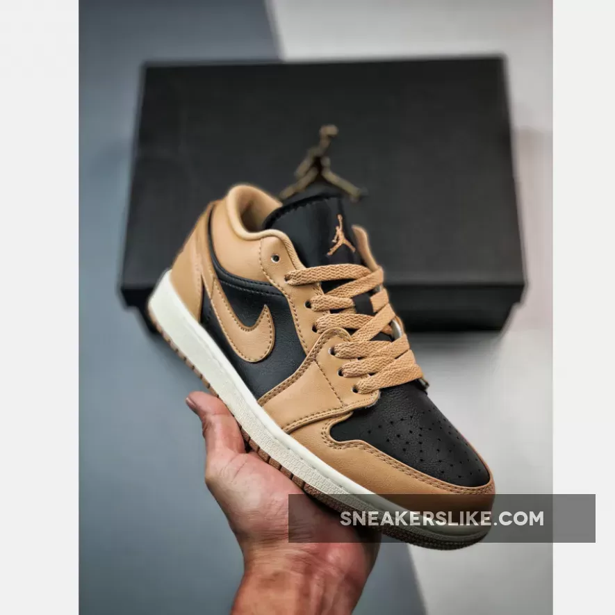 Air Jordan 1 Low Desert/Black-Sail DV0774-201 - jordan 1 desert sand low