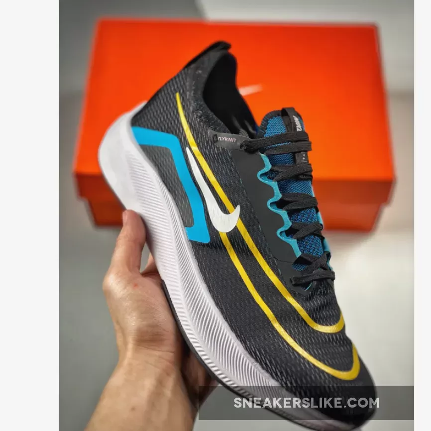 Nike Zoom Fly 4 Black/Chlorine Blue/Vivid Sulphur/White Nike Zoom Blue
