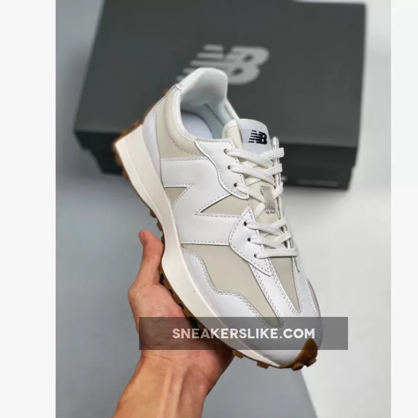New Balance 327 White Leather