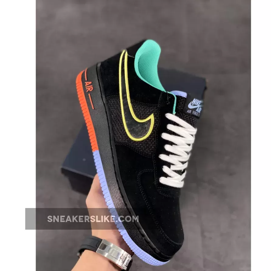 Nike Air Force 1 'Peace and Unity' Black/Hyper Crimson DM9051-001 / air force one peace and unity