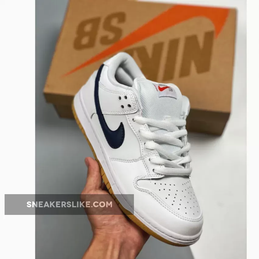Nike SB Dunk Low Orange Label White Black Nike Dunk Low White Black Safety Orange