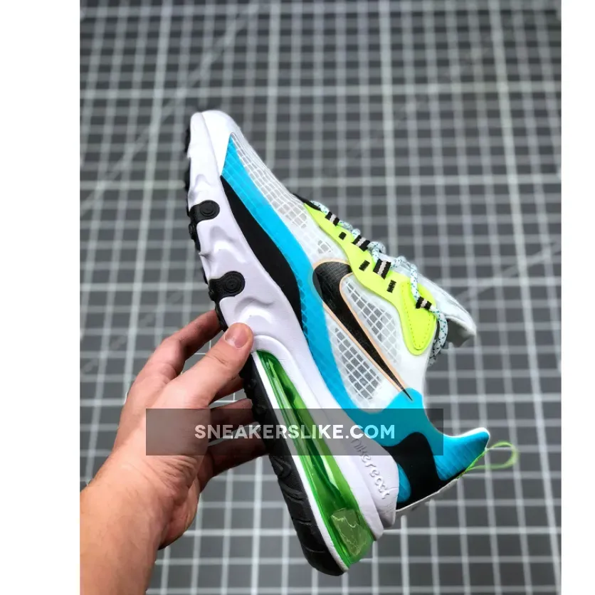 Nike Air Max 270 React SE Oracle Aqua/White-Black-Green CT1265-300 Nike Air Max 270 Ghost Green