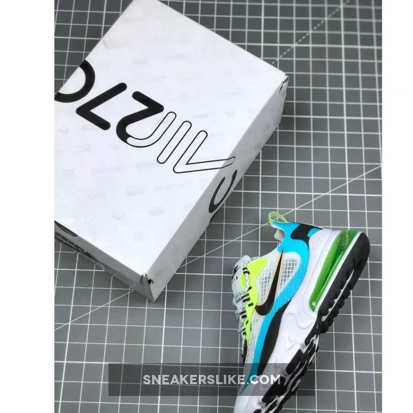 Nike Air Max 270 React SE Oracle Aqua/White-Black-Green CT1265-300 Nike Air Max 270 Ghost Green