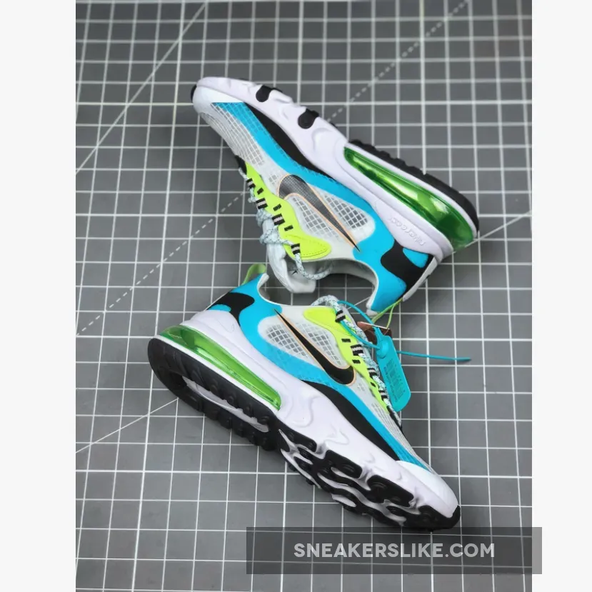Nike Air Max 270 React SE Oracle Aqua/White-Black-Green CT1265-300 Nike Air Max 270 Ghost Green