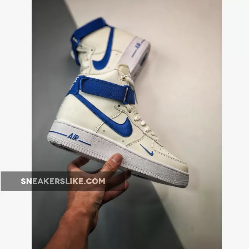 Nike Air Force 1 High 40th Anniversary White Blue DQ7584-100 Online