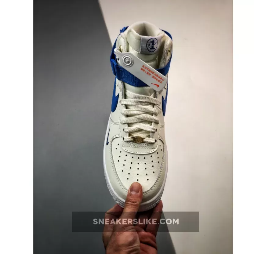 Nike Air Force 1 High 40th Anniversary White Blue DQ7584-100 Online