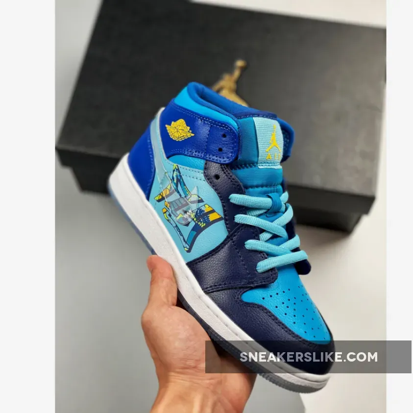 Air Jordan 1 Mid 'Fly' BV7446-400 #air jordan 1 mid blue lagoon