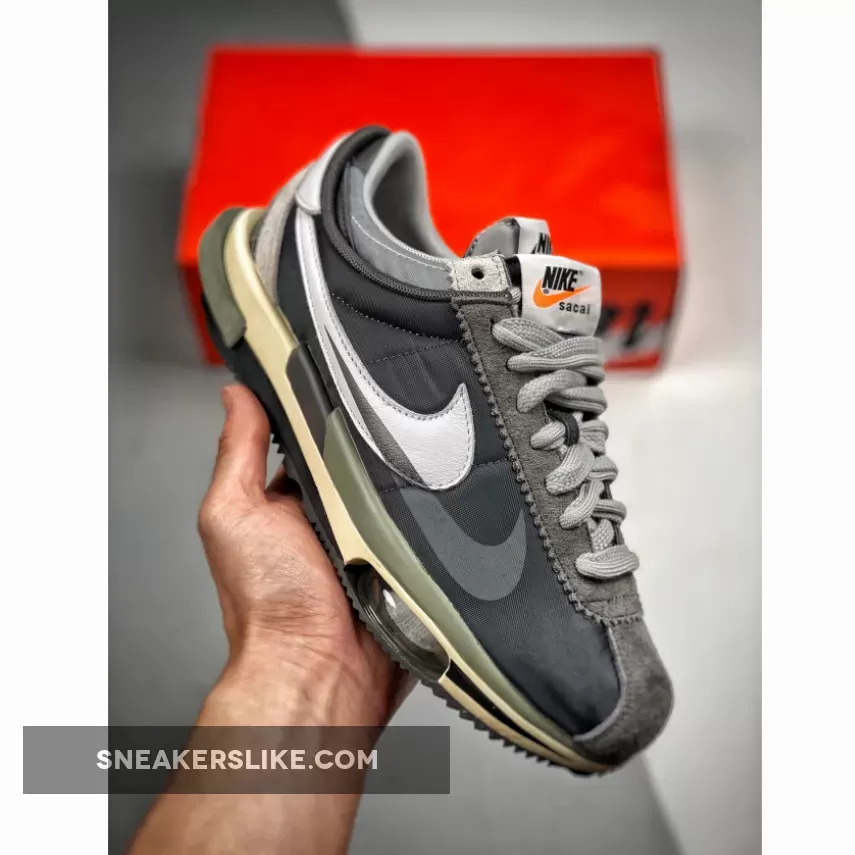 sacai x Nike Cortez 2022 Black Grey Nike Cortez Black And Grey