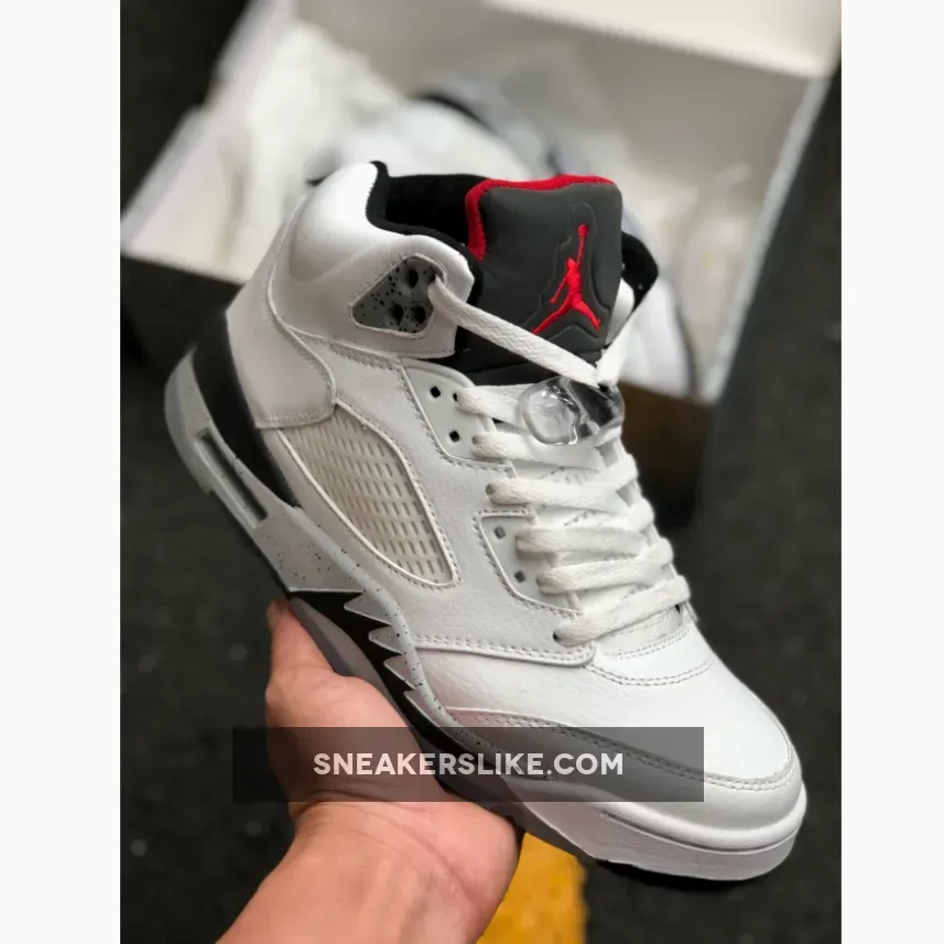 Women Air Jordan 5 White Cement 136027-104 / white cement 5