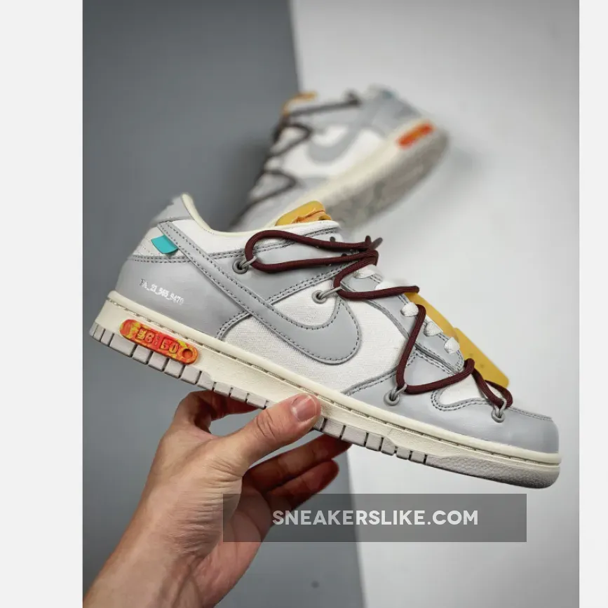 Off-White x Nike Dunk Low '46 of 50' Sail Grey #off white grey dunks