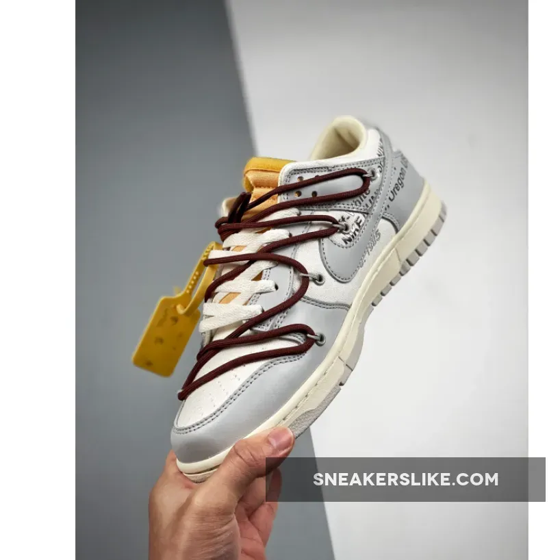 Off-White x Nike Dunk Low '46 of 50' Sail Grey #off white grey dunks