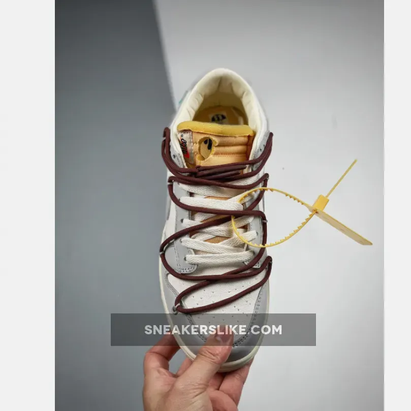 Off-White x Nike Dunk Low '46 of 50' Sail Grey #off white grey dunks