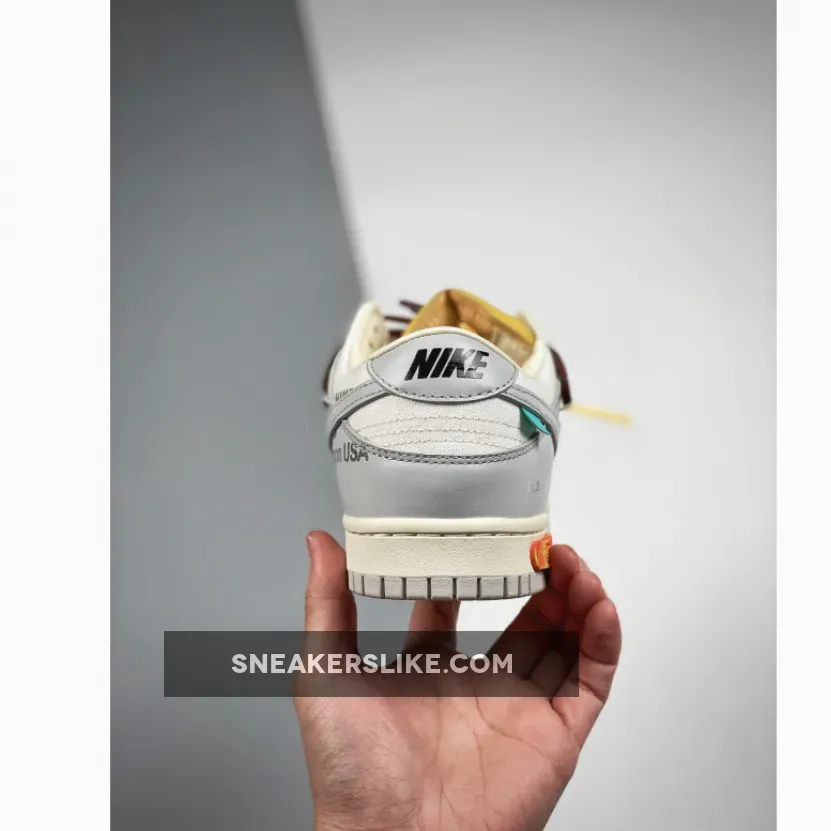 Off-White x Nike Dunk Low '46 of 50' Sail Grey #off white grey dunks