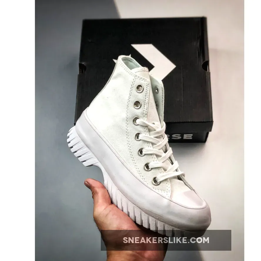 Converse Chuck Taylor All Star Lugged 2.0 High White/Egret/Black / lugged leather chuck taylor all star