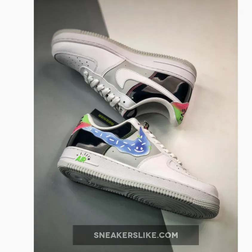 Nike Air Force 1 Low Pop Art White/Black DV1229-111 / air force 1 art