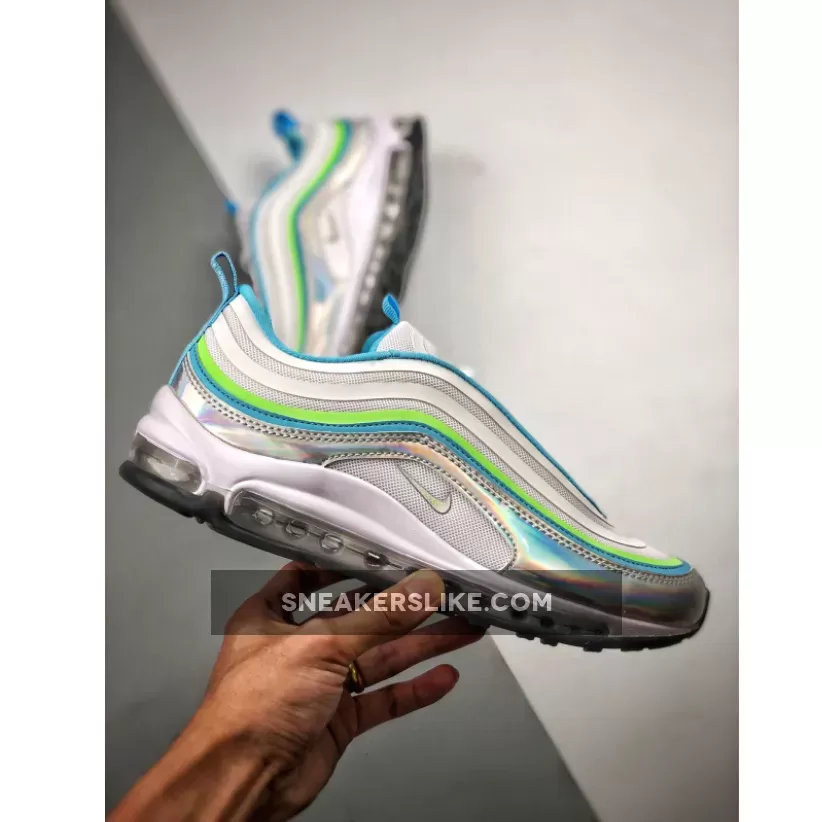 Nike Air Max 97 'Iridescent Mudguards' BV6670-101 / air max 97 green and blue