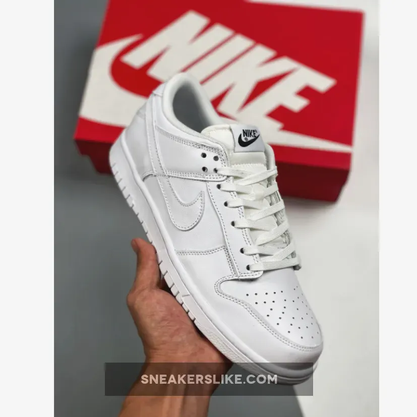 Nike Dunk Low 'Triple White' #white dunk lows