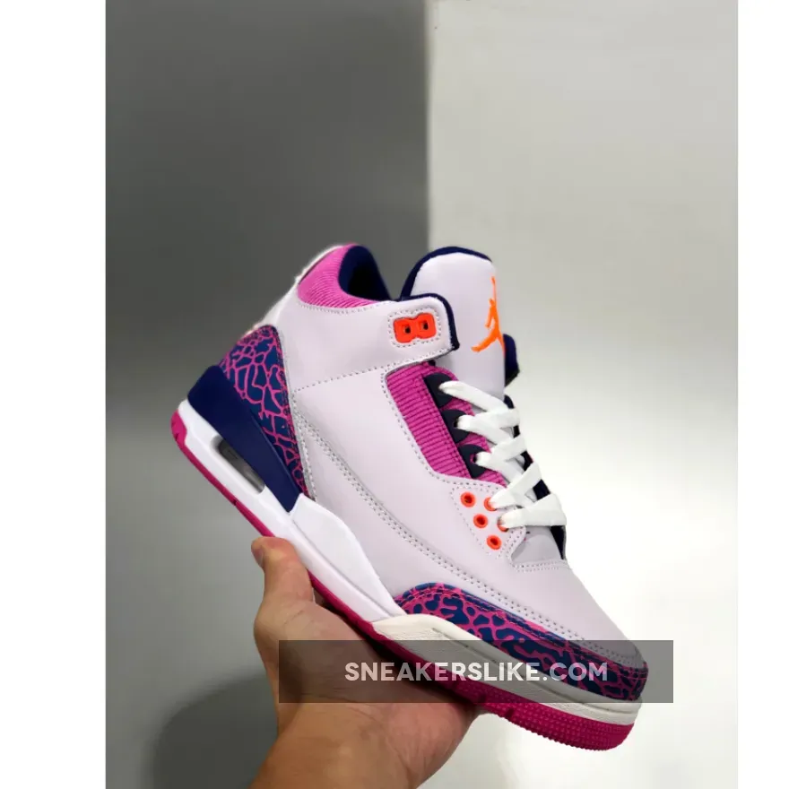 Air Jordan 3 Retro Gg 'Barely Grape' AJ3 Hyper Crimson/Fire Pink #jordan 3 grape