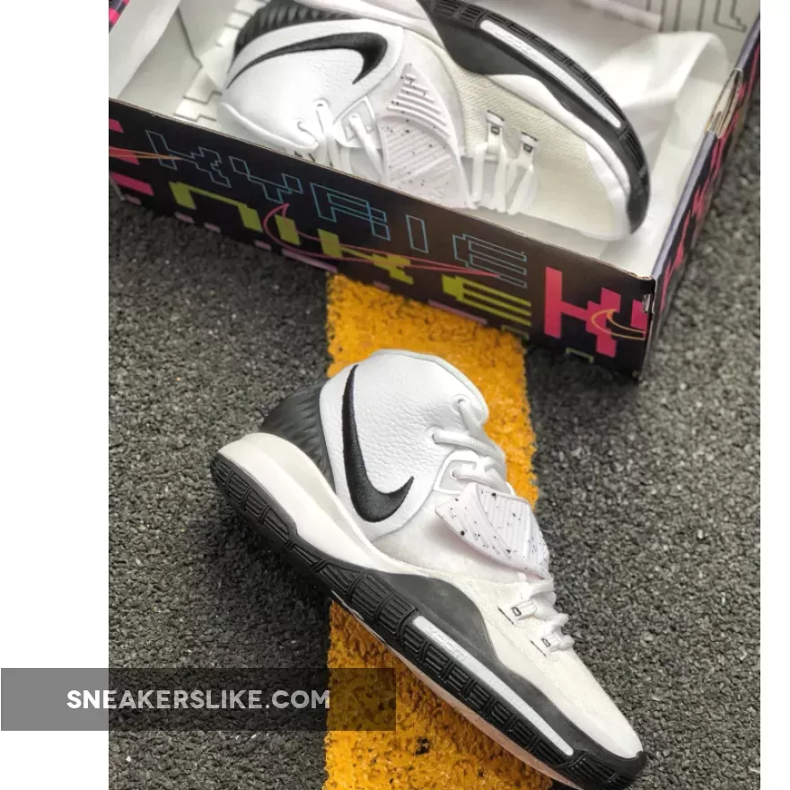 Nike Kyrie 6 'Brooklyn Nets' White/Black-Pure Platinum BQ4630-100 / kyrie 6 oreo