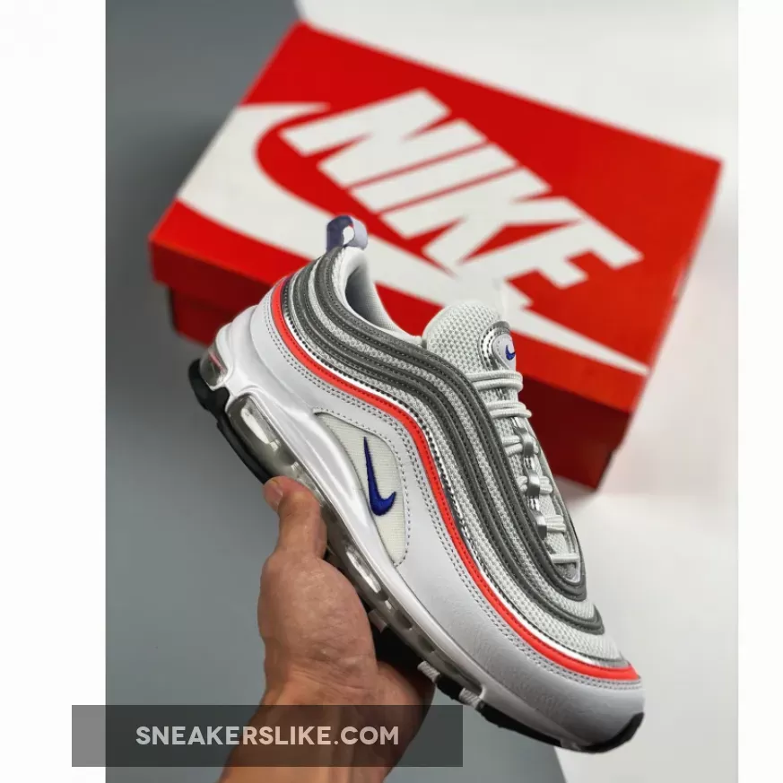 Nike Air Max 97 Silver Racer Blue Red CZ6087-101 Restock