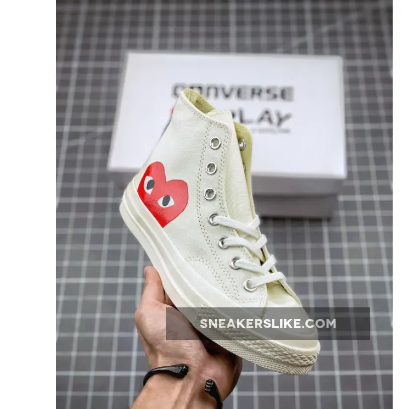 Comme des Garcons Play x Converse Chuck Taylor All Star 70 Hi White / cdg converse white