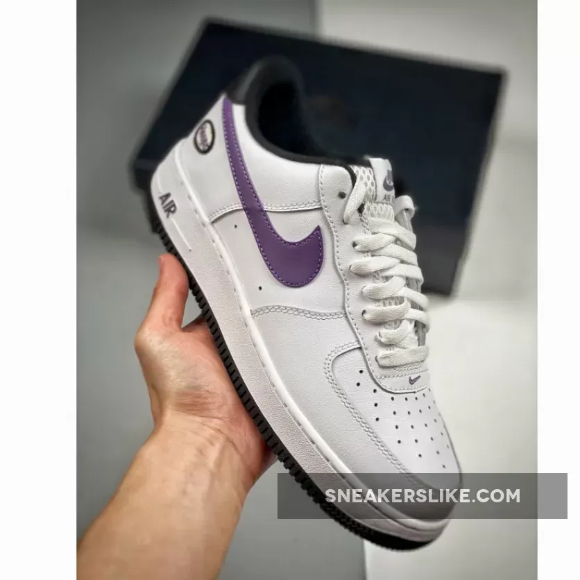 Nike Air Force 1 Low 'Hoops' White/Canyon Purple-Black / purple air forces