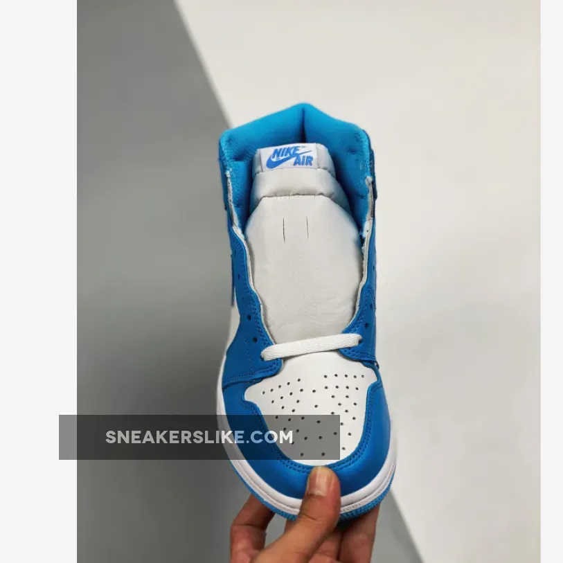 Air Jordan 1 Retro High OG 'UNC' White/Light Powder Blue #jordan 1 light blue and white