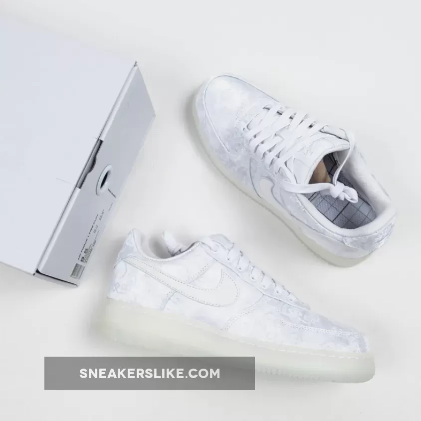 CLOT x Nike Air Force 1 White AO9286-100 / af1 clot white