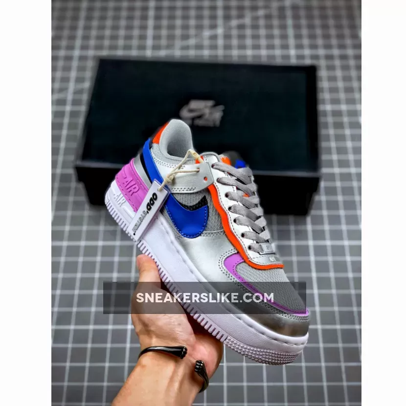 Nike Air Force 1 Shadow Metallic Silver Fuchsia Glow Air Force 1 Fuchsia Glow