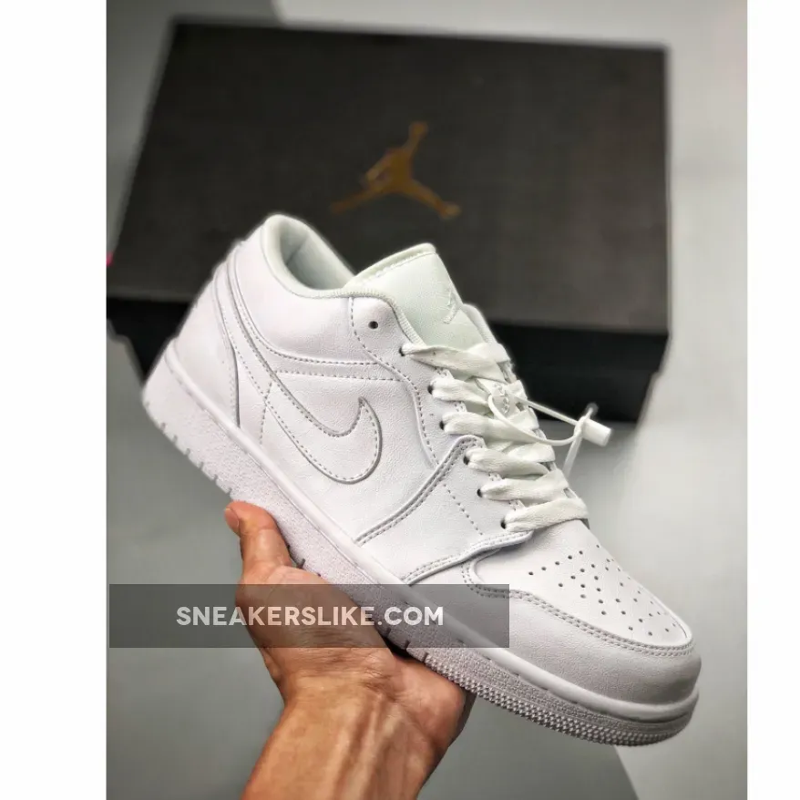 Air Jordan 1 Low Triple White 553558-112