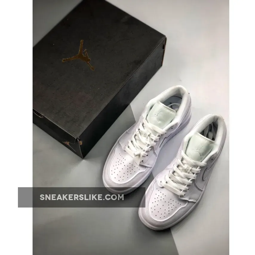 Air Jordan 1 Low Triple White 553558-112