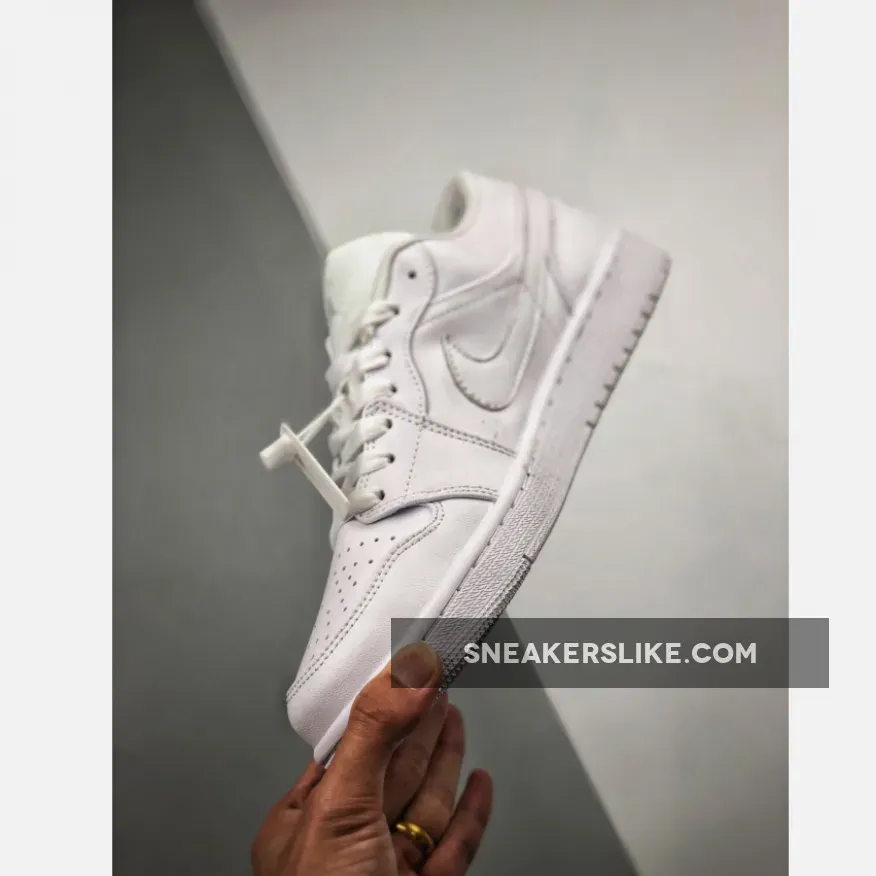 Air Jordan 1 Low Triple White 553558-112
