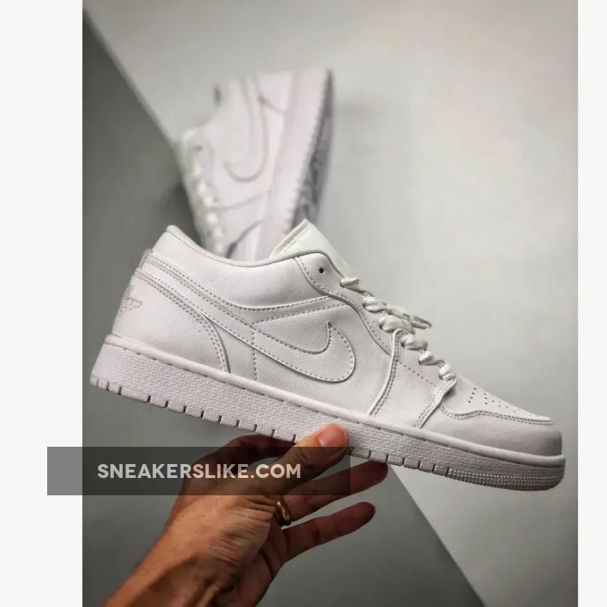 Air Jordan 1 Low Triple White 553558-112
