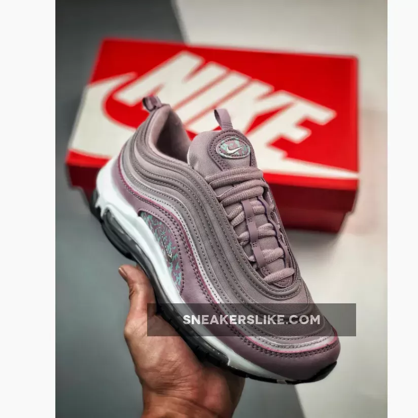 Nike Air Max 97 Pink Iridescent Camo WMNS DH0558-500 / black and silver nikes
