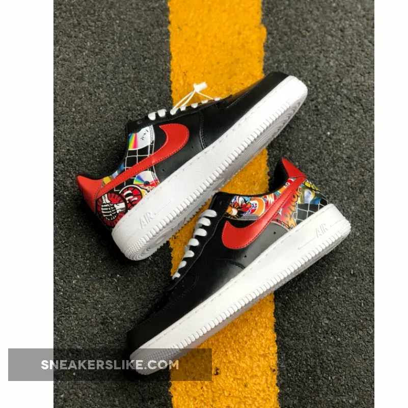 Nike Air Force 1 Low China Hoop Dreams Black CK0732-081 Brand New